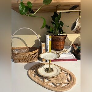 Tiered vintage platter